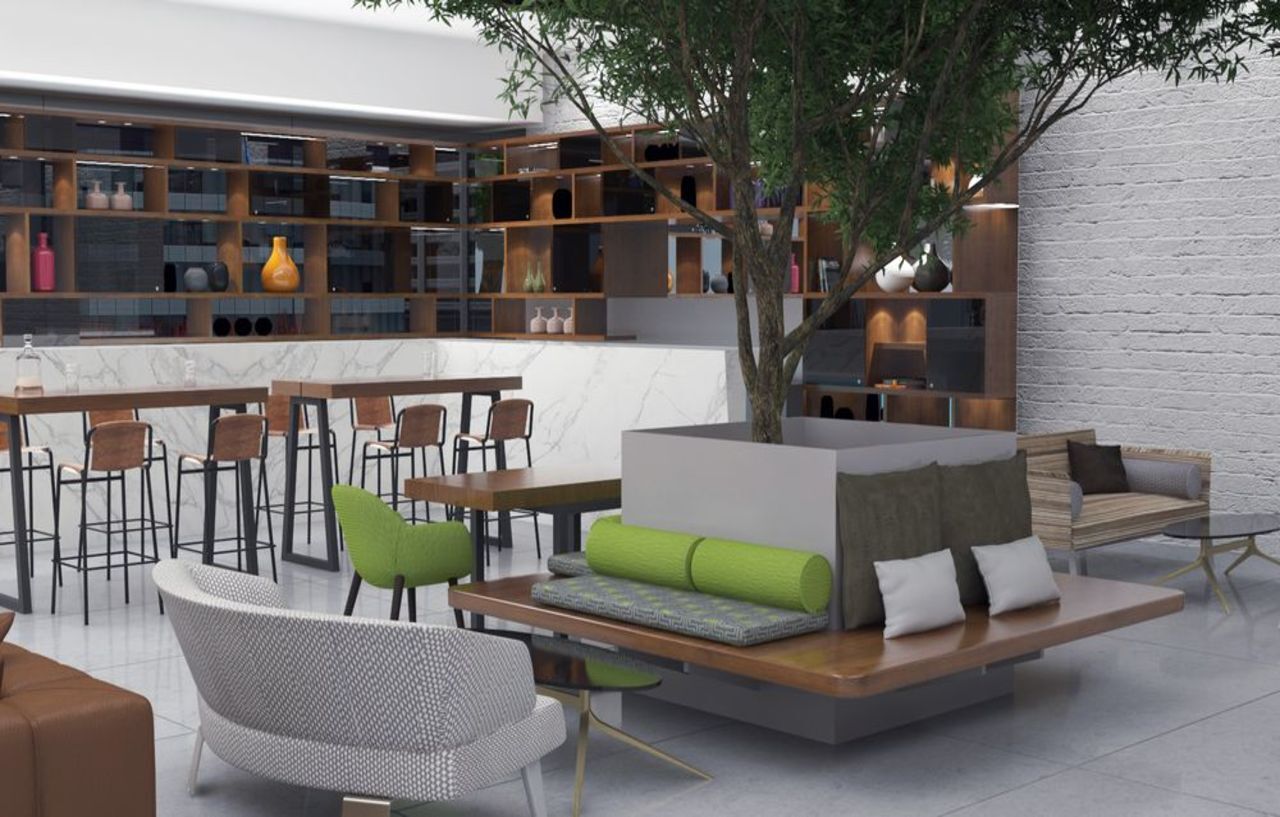 Krystal Grand Suites Insurgentes メキシコシティ エクステリア 写真 The interior of the lounge